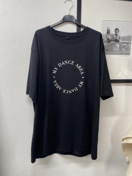 Oversizes Shirt "My Dance Area" schwarz